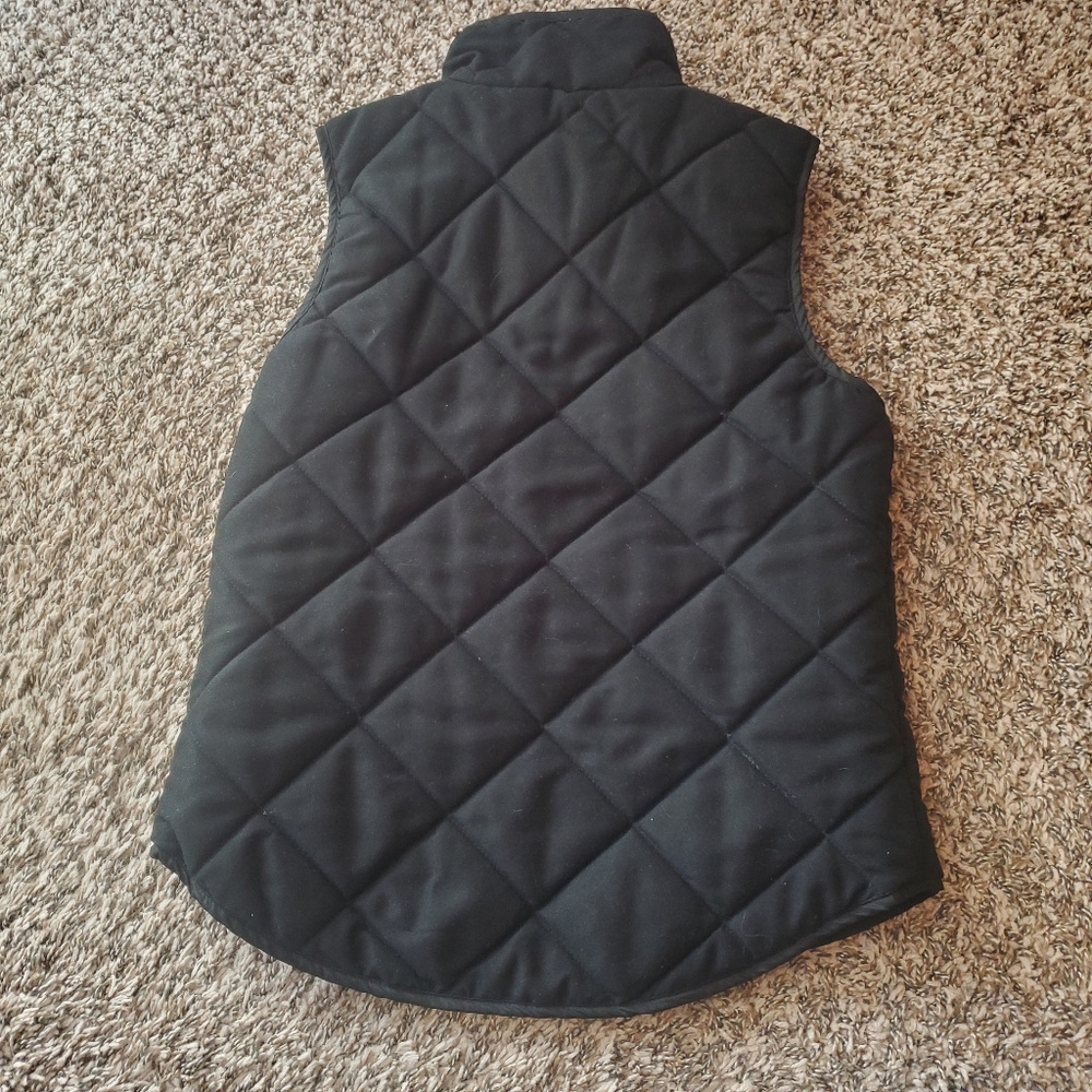 Puff jacket, puff vest, puffer vest, riding vest, black vest, black puff vest